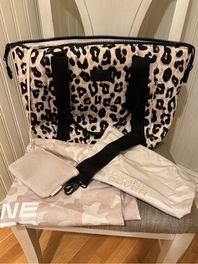 Dagne Dover Landon carryall medium leopard print